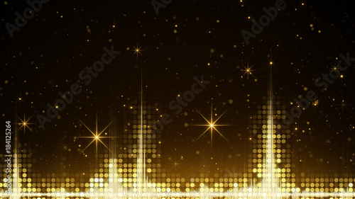 Audio waveform and golden s...