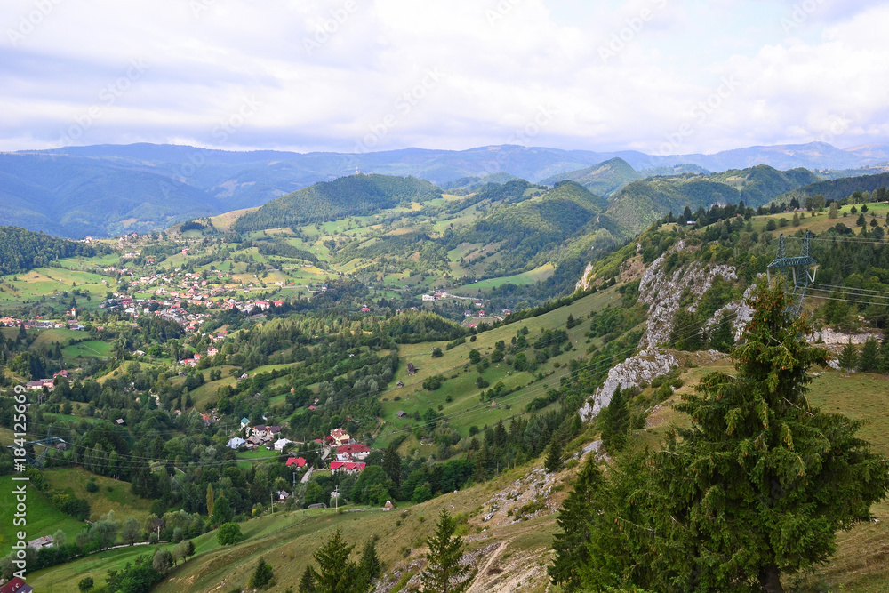 View of the carpathians in Romania