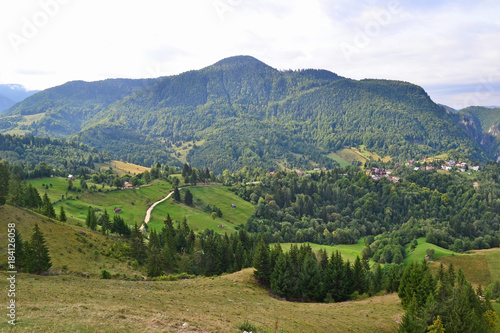 View of the Carpathians in Romania
