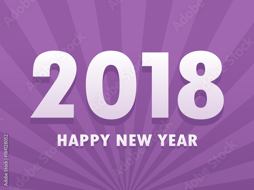2018 New Year background vector