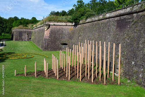 Neuf Brisach, France - july 23 2016 : fortification in summer photo