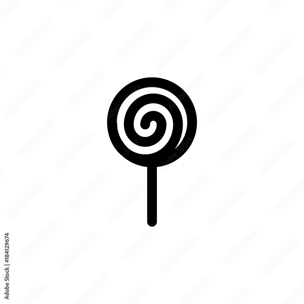 Christmas candy simple flat icon vector illustration Christmas candy simple flat icon vector illustration