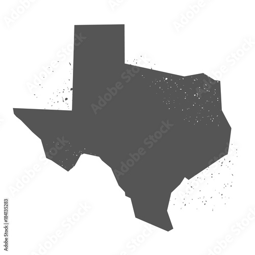 Texas vector map stamp. 