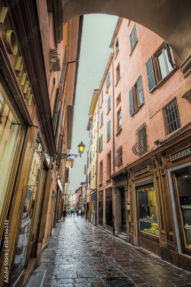 Fototapeta premium General view of the downtown streets