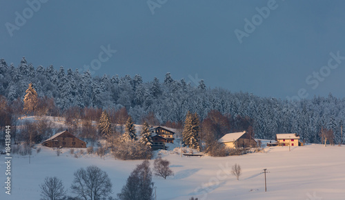 Paysage des Vosges en hiver