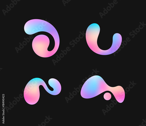 Creative shapes. Vibrant color