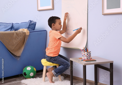 Little African-American boy...