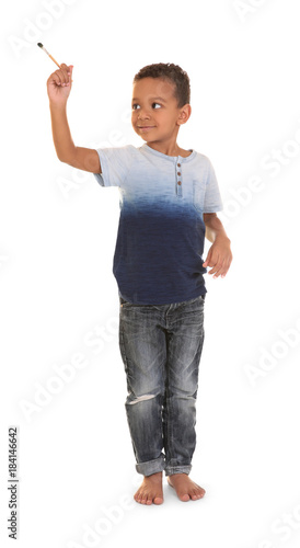 Little African-American boy...