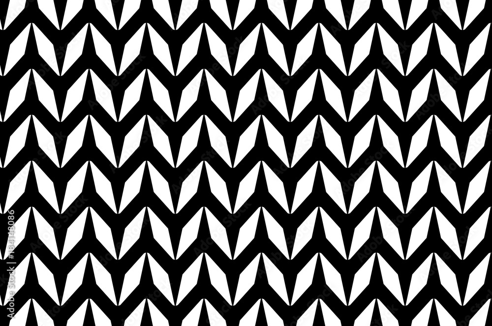 Star - vector pattern - black and white