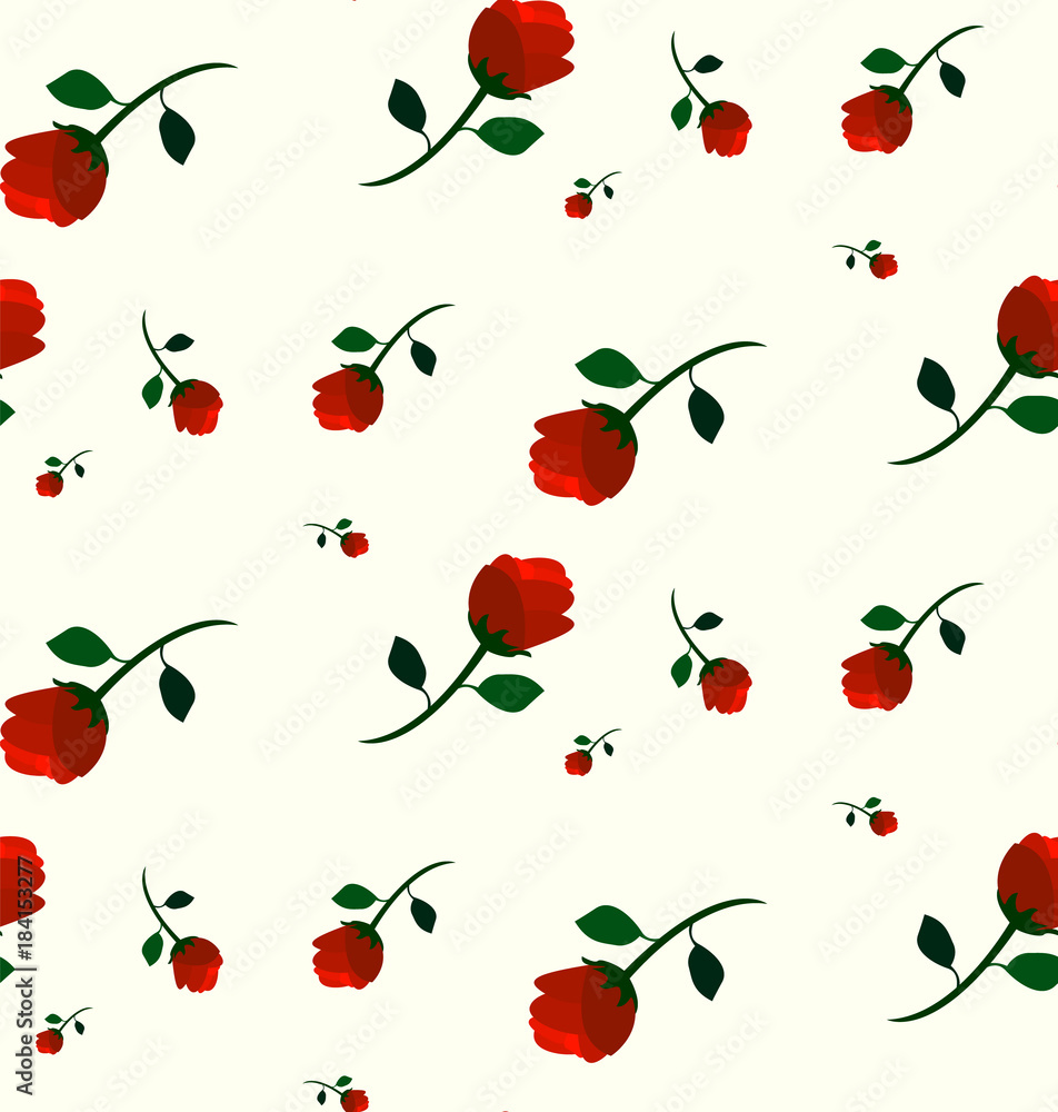 seamless pattern of roses seamless pattern of roses