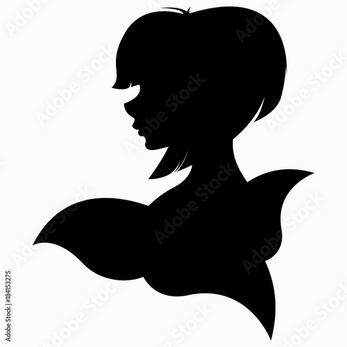 Portrait of a girl, icon