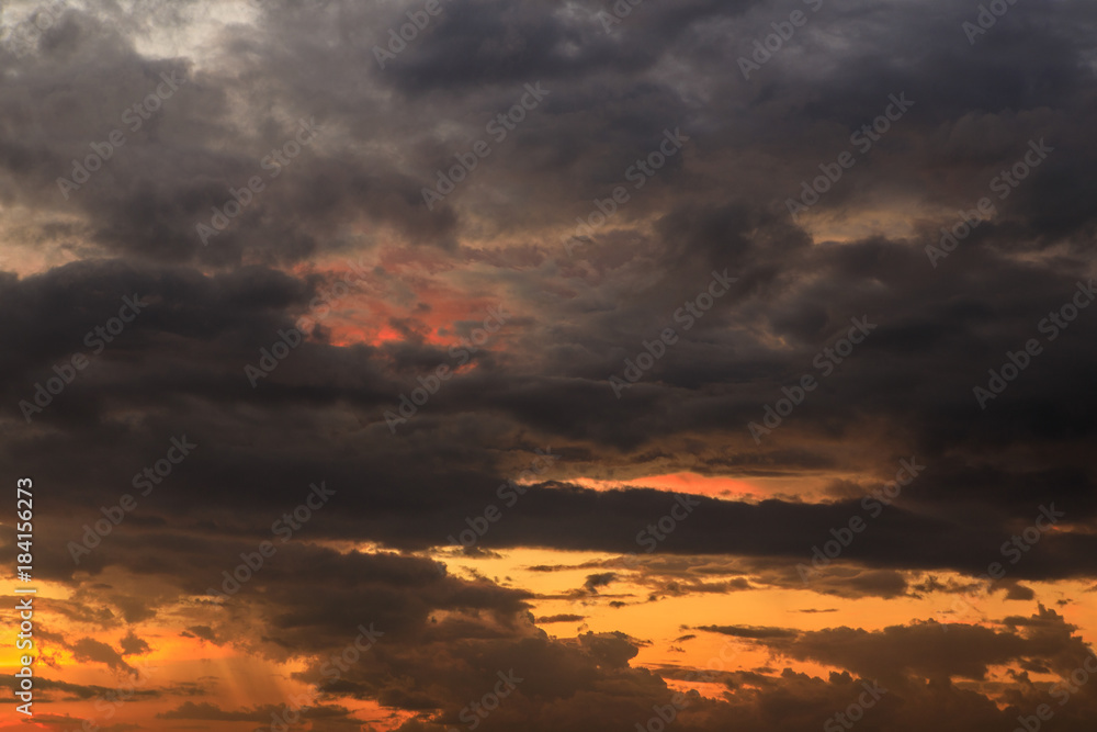 Fototapeta premium Beautiful background from evening sky.