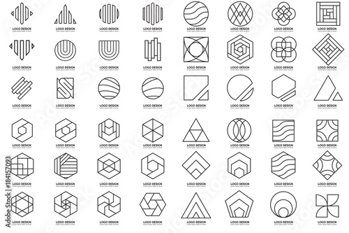 Modern Minimal Vector Logo for banner