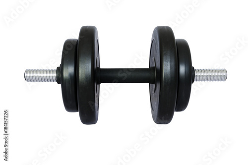 Dumbell isolated on white.