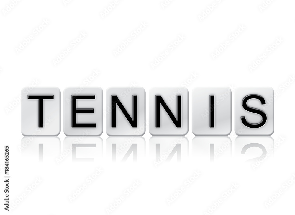 Tennis Concept Tiled Word Isolated on White Tennis Concept Tiled Word Isolated on White