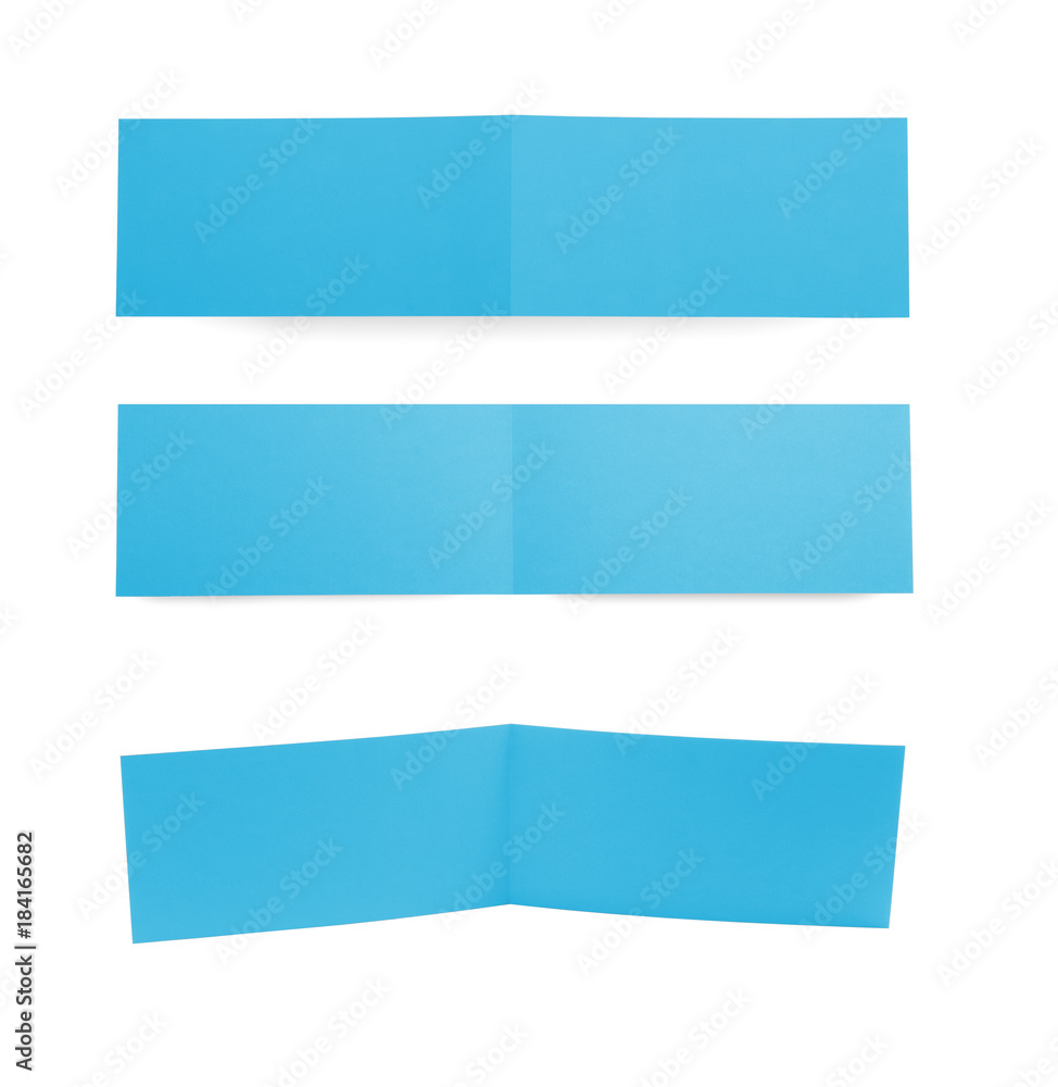 Different point of view of greeting cards on white background
