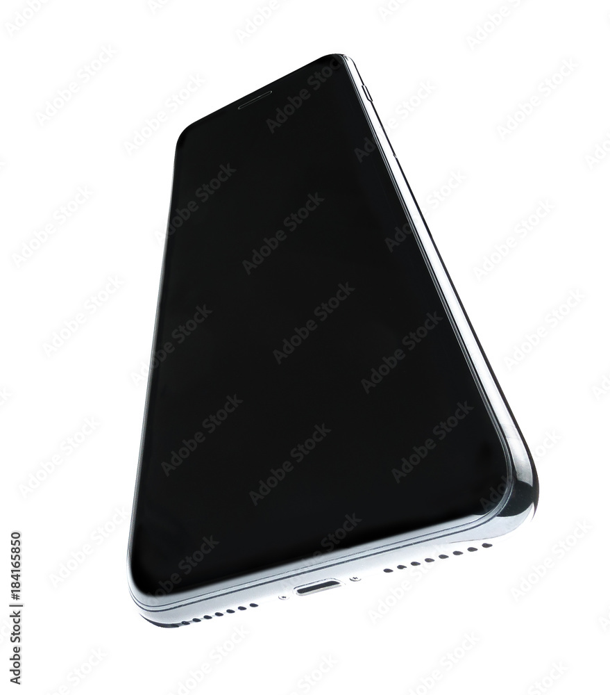 Modern touch screen smartphone isolated on white background with clipping path Modern touch screen smartphone isolated on white background with clipping path