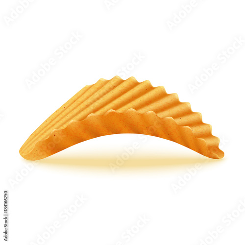 Potato chips ribbed