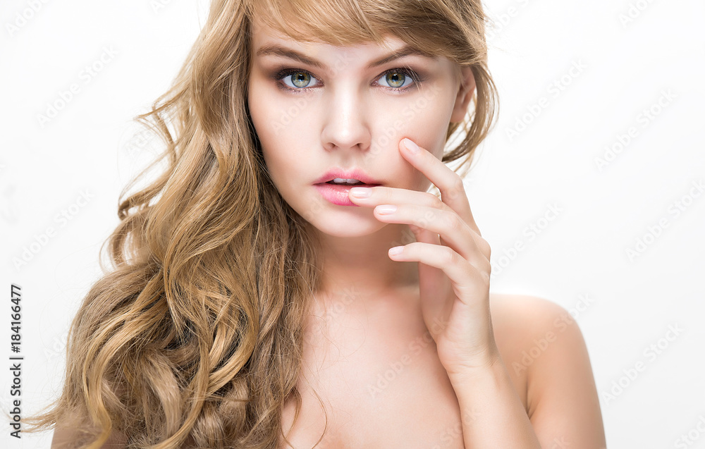 Beauty portrait for make up and skin care