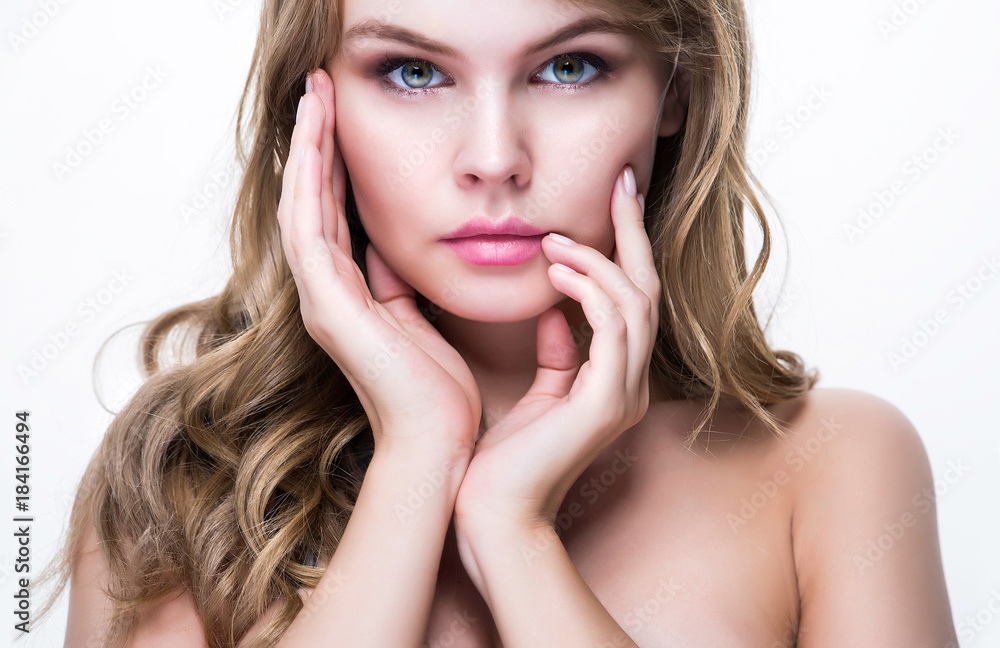 Beauty portrait for make up and skin care Beauty portrait for make up and skin care