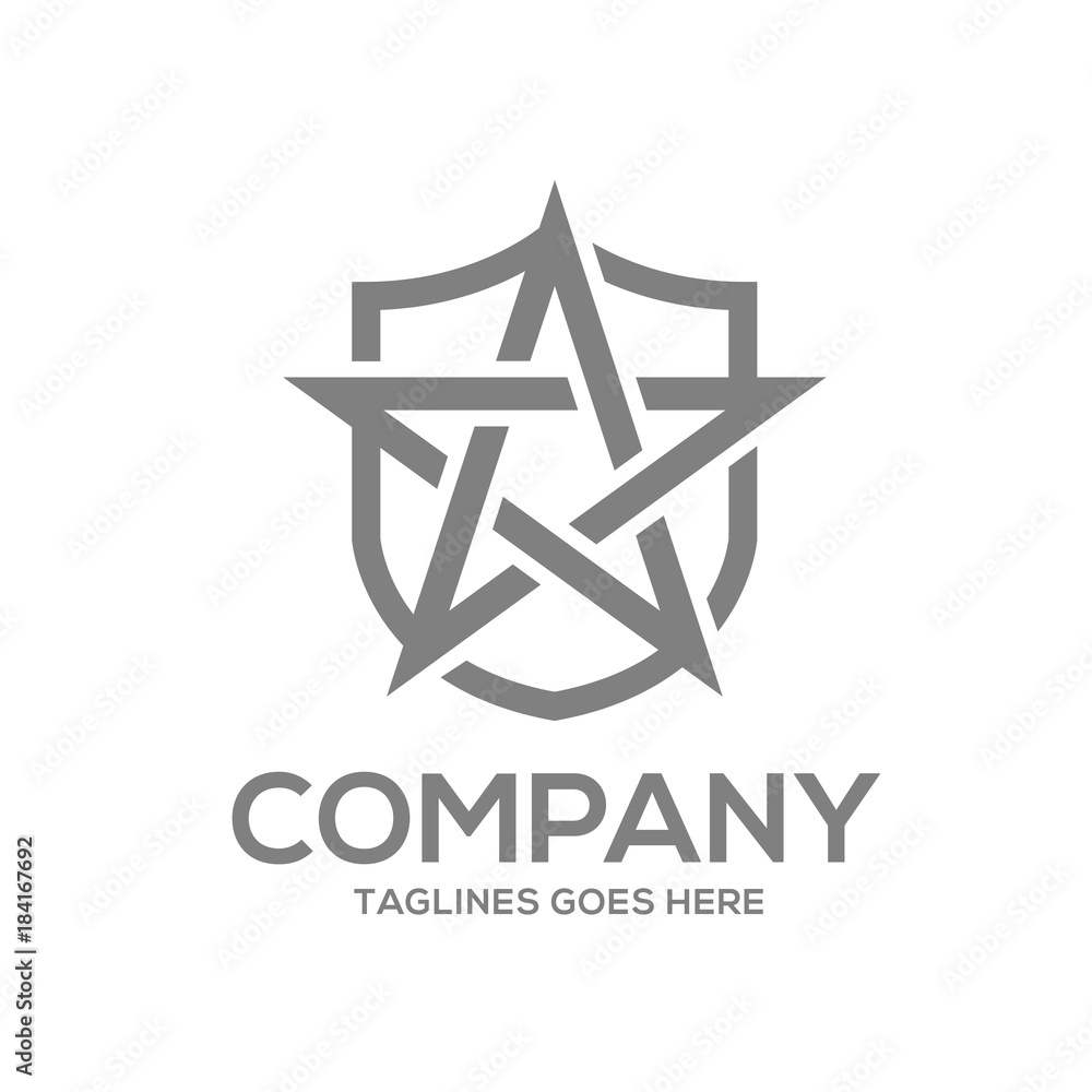 star and shield logo design concept template,.star security sign protection sign, star protect emblem flat shield logo design illustration isolated on white star and shield logo design concept template,.star security sign protection sign, star protect emblem flat shield logo design illustration isolated on white