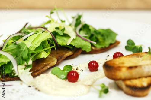 fresh salad of beef tongue