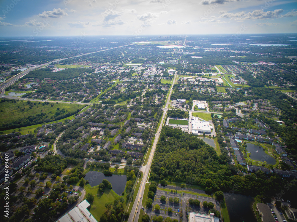 Aerial view of Orlando Florida