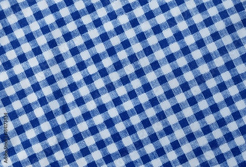 Foto Blue and White Lumberjack Plaid Pattern Background