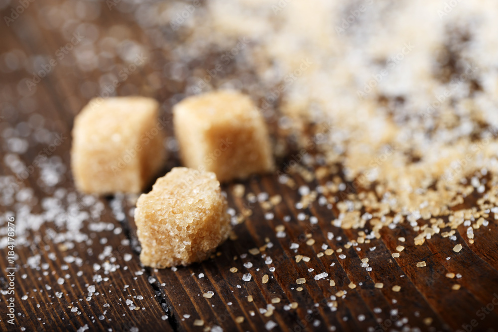 cubes of brown sugar