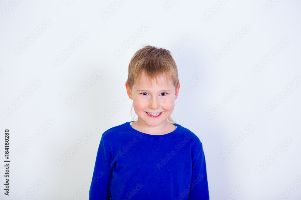 Naklejka premium Kids emotional portrait