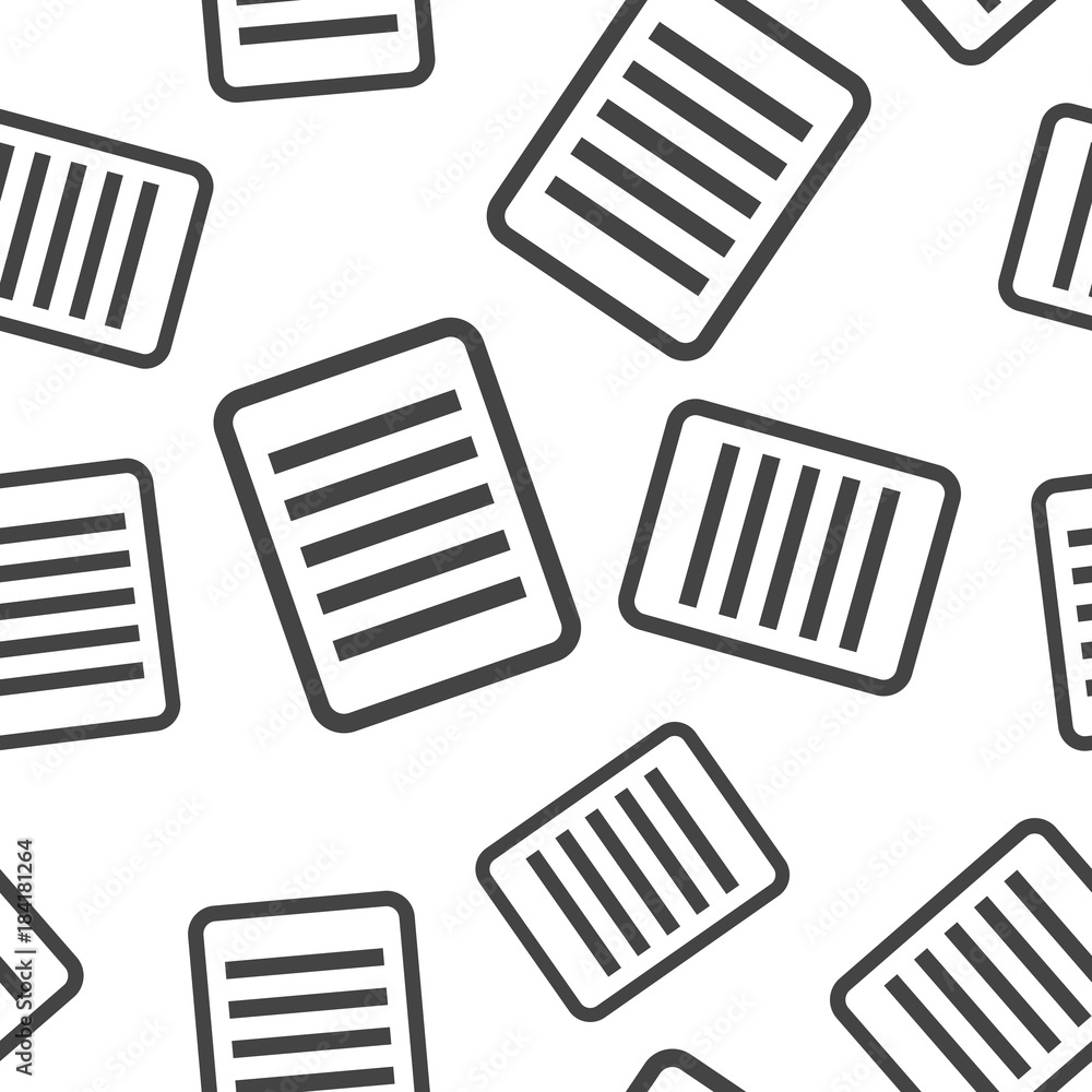 Document seamless pattern background. Business flat vector illustration. Document concept sign symbol pattern. Document seamless pattern background. Business flat vector illustration. Document concept sign symbol pattern.
