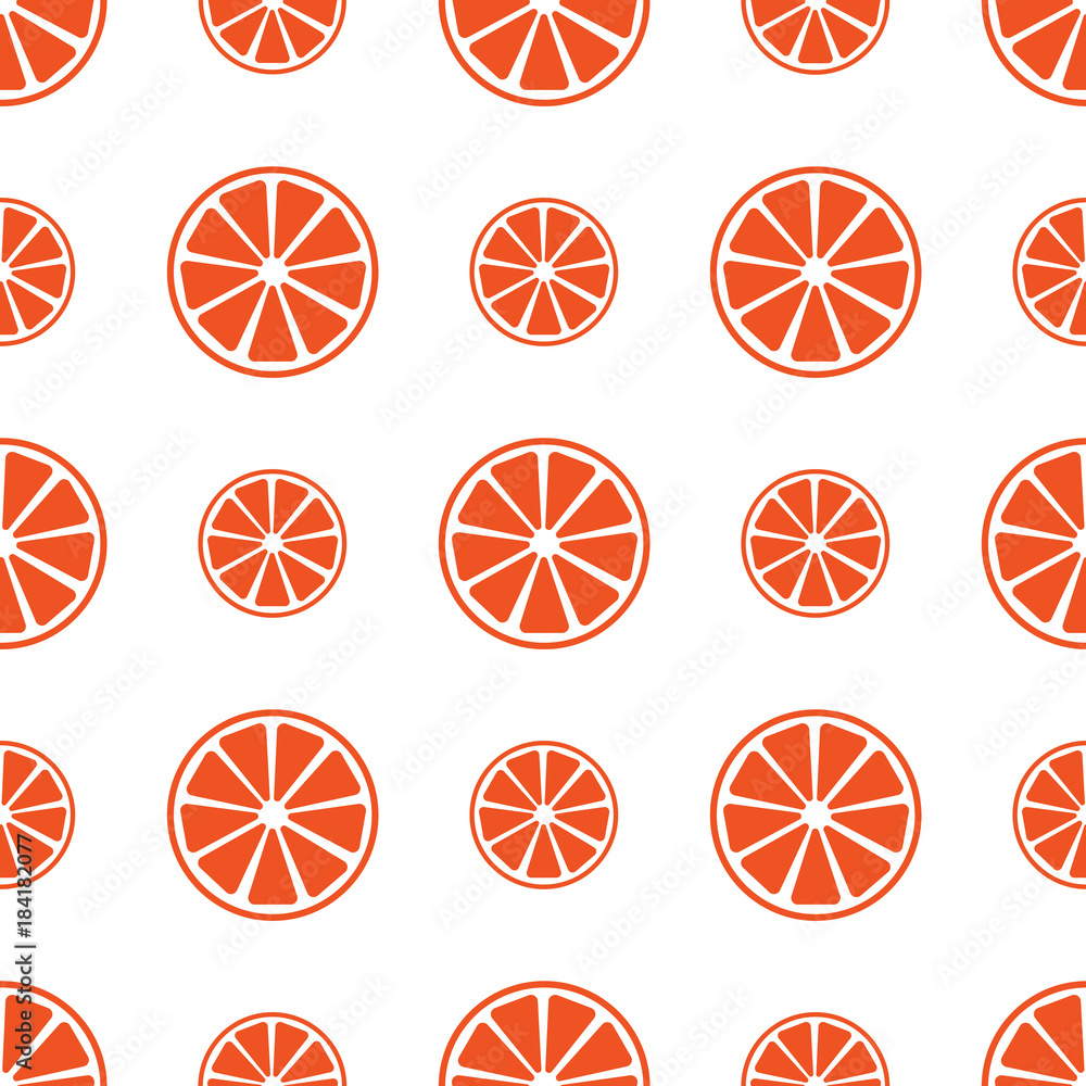 Seamless pattern with orange slices vector illustration Seamless pattern with orange slices vector illustration