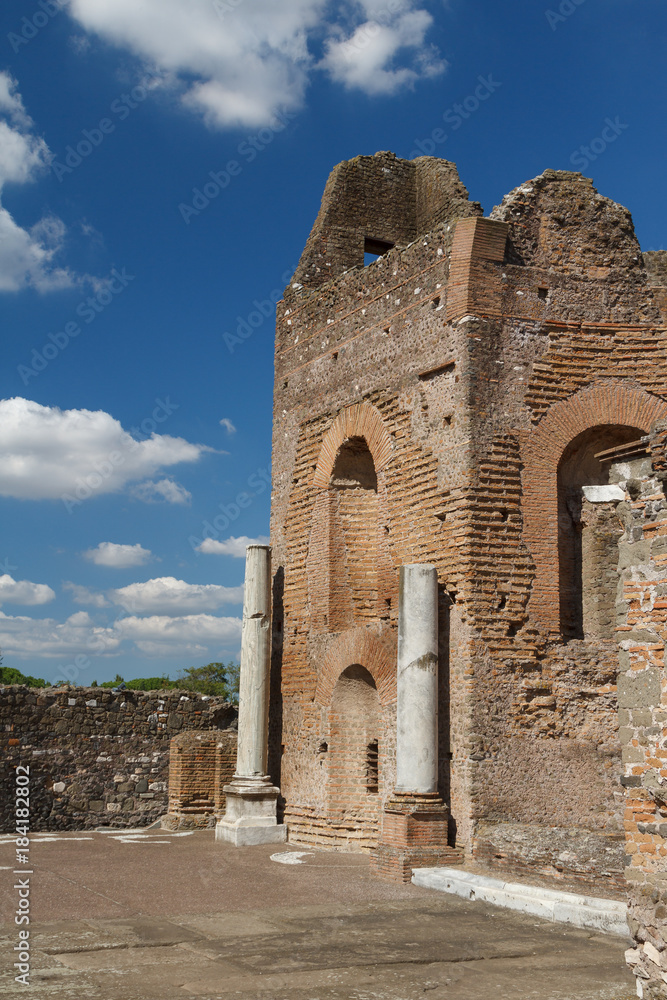 Ruins of the imperial Roman Villa dei Quintili, Rome, Italy