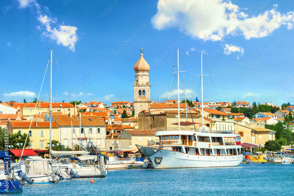 Obraz premium Old town Krk. Island Krk, Croatia