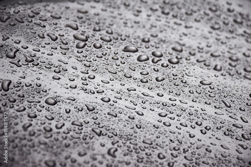 Raindrops on my shoulder.On My Car.