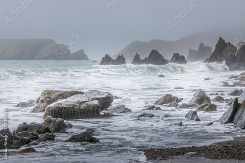Stormy Weather at Marloes Sands,  Pembrokeshire, Wales.  March 2017