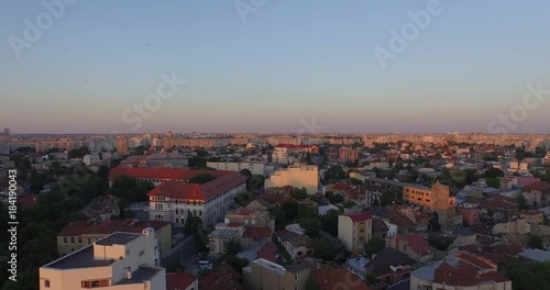 Wallpaper Mural City from above at sunset Torontodigital.ca
