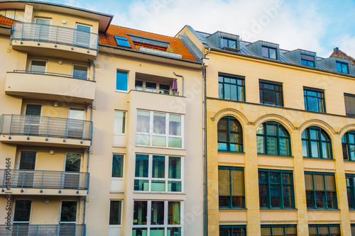 some apartment houses at hackescher markt in berlin