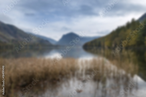 Abstract landscape image with blur filter for use in designs as a background