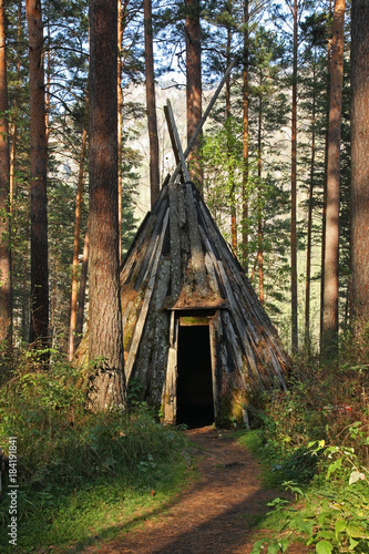   Royal Hunting village near Barangol village. Altai Republic. Russia photo