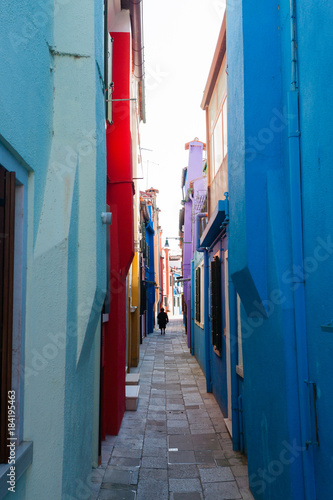 Traditional Burano colored houses, Venice