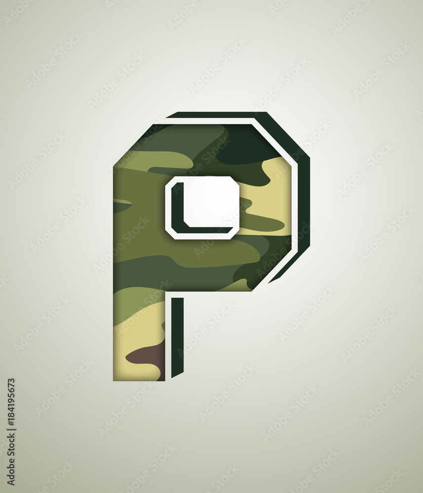 CAMO Character Set, detailed vector font CAMO Character Set, detailed vector font