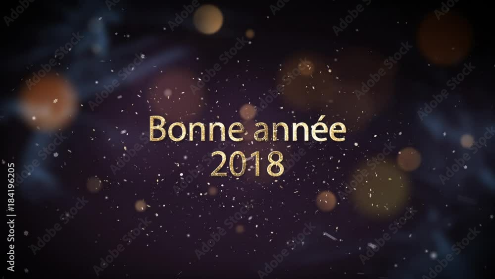 bonne année 2018