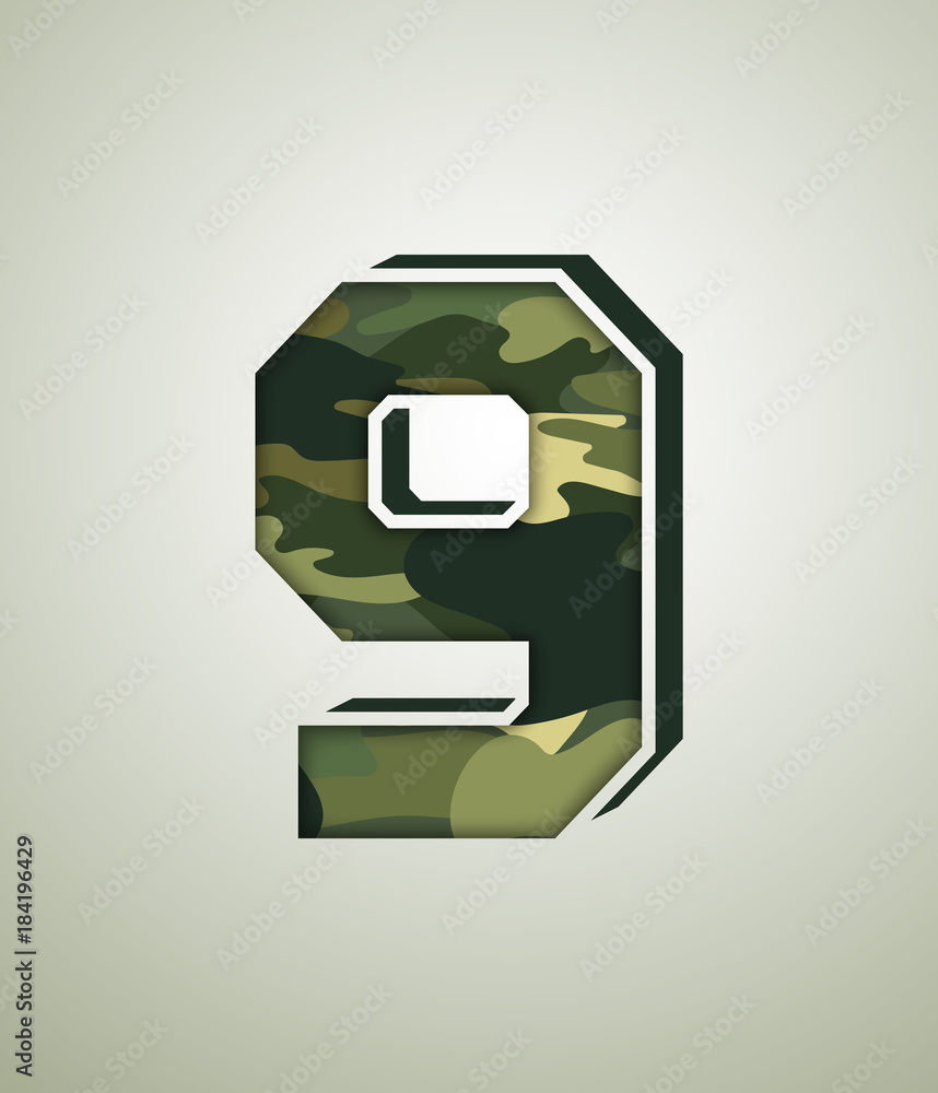 CAMO Character Set, detailed vector font CAMO Character Set, detailed vector font