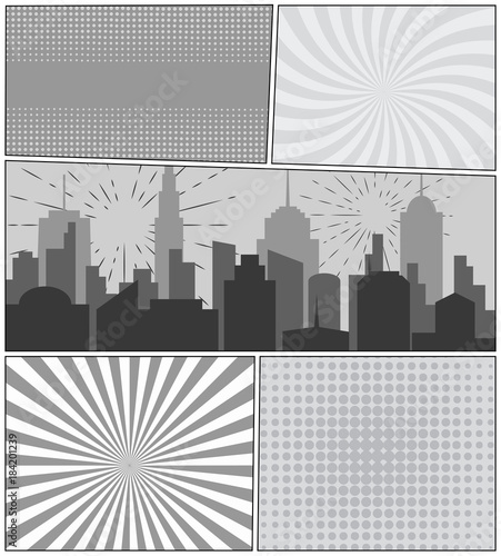 Comic book page background