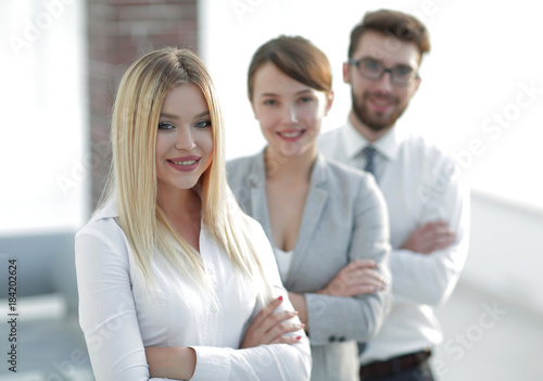 closeup portrait of successful business team. the business concept