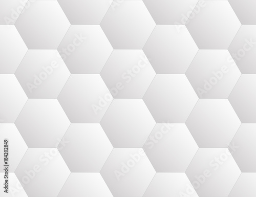 Seamless pattern of hexagons
