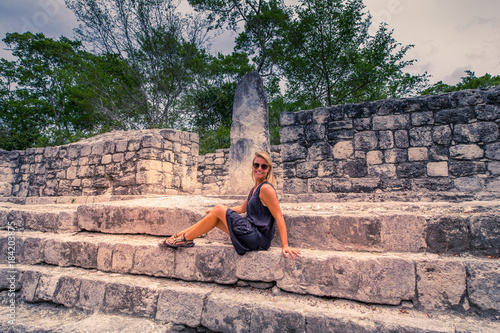 Visit of the ancient maya city of Calakmul - South Yucatan - Mexico