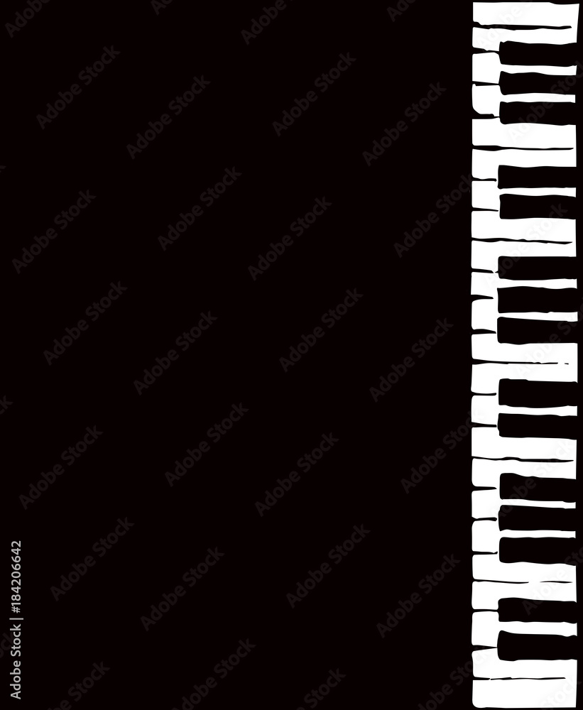 Piano Keys. Vector drawing Piano Keys. Vector drawing