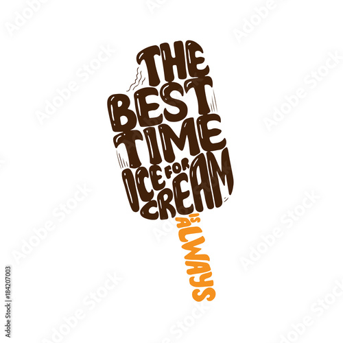 Sweet summer Hand drawn let...